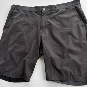 Travis Mathew Golf Shorts Mens 40 Black Stretch Performance Casual